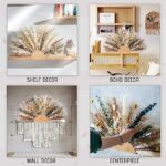 Natural Pampas Grass Preserved Flowers Decor Wreath Home Decoration Pieces Wall Hanging Dired Flowers Boho Decoration Suitable For Diy Rustic Trendy Minimalist Farmhouse Room Wedding Decor 0 0