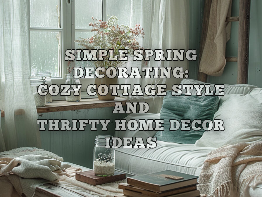 Simple Spring Decorating: Cozy Cottage Style & Thrifty Home Decor DIY Ideas