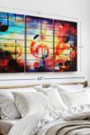 Abstract Music Grunge Wall Art Horizontal Canvas 3 Piece Living Room Wall Decor Digital Art Music Canvas Print Black And Beige Decor For Wall 57 X 36 0 2