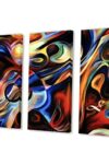 Abstract Music And Rhythm Abstract On Canvas Art Wall Photgraphy Artwork Print Redblue 0 1