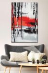 Abstract Paint Drip Canvas Print 1 Piece 30 X 45 0 0