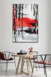 Abstract Paint Drip Canvas Print 1 Piece 30 X 45 0 1