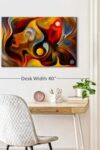 Abstract Portrait Canvas 1 Panel Room Wall Art Aesthetic Contemporary Wall Art Bedroom Aesthetic Ready To Hang Abstract Art 30 X 20 0 1