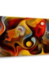 Abstract Portrait Canvas 1 Panel Room Wall Art Aesthetic Contemporary Wall Art Bedroom Aesthetic Ready To Hang Abstract Art 30 X 20 0