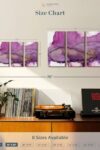 Aquarelle Violet Wall Art Horizontal Canvas 3 Piece Living Room Wall Decor Watercolor Abstract Canvas Print Purple And White Decor For Wall By Chris Paschke 23 X 14 0 3