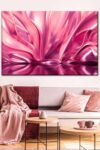 Blush Pink Abstract Canvas Print 1 Piece 48 X 32 0 0