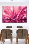 Blush Pink Abstract Canvas Print 1 Piece 48 X 32 0 1