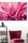 Blush Pink Abstract Canvas Print 1 Piece 48 X 32 0 2