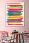 Bright Color Abstract Canvas Print 1 Piece 28 X 35 0 1
