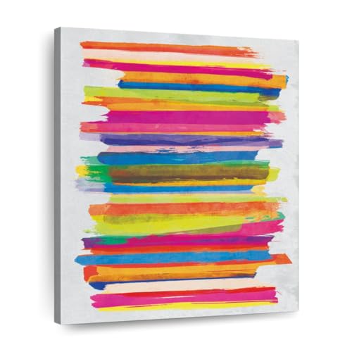 Bright Color Abstract Canvas Print 1 Piece 28 X 35 0
