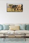 Elephant Pictures Wall Art Decor Canvas Prints Poster Print Wildlife Photography Photo Office Living Room Bedroom With Framed20 X12 0 1