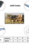 Elephant Pictures Wall Art Decor Canvas Prints Poster Print Wildlife Photography Photo Office Living Room Bedroom With Framed20 X12 0 3