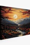 Great Smoky Landscape Printed Canvas Wall Art Perfect For Home Decor Gifts Keepsakes Ready To Hang 0