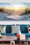 Large Canvas Wall Art For Living Room Wall Decor For Office Bedroom Decorations Sea Beach Wall Paintings Prints Artwork Ocean Seascape Scenery Pictures Modern Home Decor Art Work 60x30 In 0 1