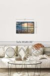 Large Sunset Wall Art Multi Piece Canvas 3 Panels Ocean And Beach Pictures Wall Art Decor Summer Sunset Sky Beach Canvas Wall Art Beach Artwork 23 X 14 0 3