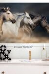 Magnificent Horses Canvas 1 Horse Pictures Wall Decor Printed Horse Art Wall Decor Horse Canvas Wall Art For Bedroom 36 X 24 0 0