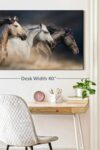 Magnificent Horses Canvas 1 Horse Pictures Wall Decor Printed Horse Art Wall Decor Horse Canvas Wall Art For Bedroom 36 X 24 0 1