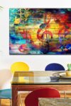 Music Abstract Canvas Print 1 Piece 39 X 26 0 1