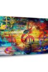 Music Abstract Canvas Print 1 Piece 39 X 26 0