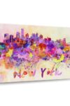 New York City Abstract Canvas Print 1 Piece 45 X 30 0