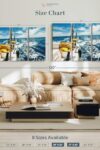 Ocean Fishing Reels Wall Art Horizontal Wrapped Canvas 3 Piece Living Room Wall Decor Photography Photographic Canvas Print Beige And Gray Decor For Wall 50 X 32 0 3