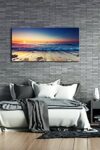 Pyradecor One Panel Sea Waves Large Canvas Prints Modern Seascape Artwork Landscape Pictures Paintings On Stretched Canvas Wall Art For Living Room Home Decorations L 0 0