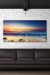 Pyradecor One Panel Sea Waves Large Canvas Prints Modern Seascape Artwork Landscape Pictures Paintings On Stretched Canvas Wall Art For Living Room Home Decorations L 0 2