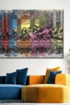 The Last Supper Abstract Canvas Print 1 Piece 12 X 8 0 0