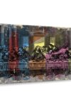 The Last Supper Abstract Canvas Print 1 Piece 12 X 8 0