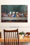 The Last Supper Canvas 1 Panel Last Supper Wall Decor Canvas Print Ready To Hang Christian Painting Large Canvas Wall Art For The Dining Room 30 X 20 0 2