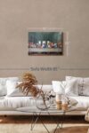 The Last Supper Canvas 1 Panel Last Supper Wall Decor Canvas Print Ready To Hang Christian Painting Large Canvas Wall Art For The Dining Room 30 X 20 0 3