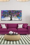 Tree Wall Art For Bedroom Abstract Art Wall Decor Graffiti Wall Art For Living Room Large Size Colorful Pictures Poster Ready To Hang 40 X 20 0 1