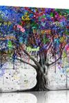 Tree Wall Art For Bedroom Abstract Art Wall Decor Graffiti Wall Art For Living Room Large Size Colorful Pictures Poster Ready To Hang 40 X 20 0