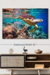 Vivid Sea Life Canvas 1 Panel Ocean Wall Art Decor Sealife Wall Art Fish Pictures Wall Decor Ocean Wall Art For Officehome 39 X 26 0 0