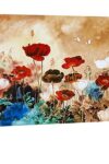 Wieco Art Blooming Poppies Extra Large Contemporary Colorful Flowers Pictures Paintings On Canvas Wall Art Modern Gallery Wrapped Floral Giclee Canvas Prints For Living Room Home Decorations Xl 0